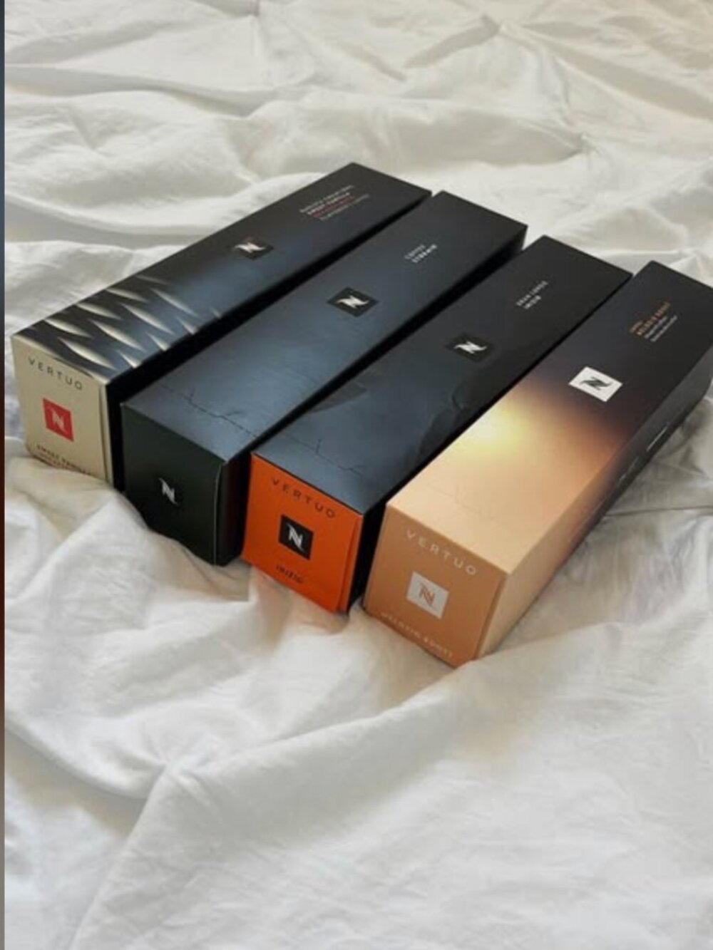 4 boxes of Nespresso Verturo Coffee pods